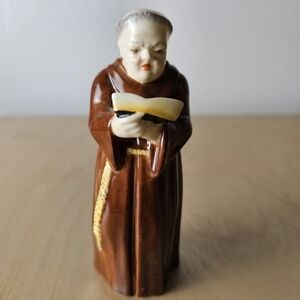 Vintage Royal Worcester Monk Candle Snuffer Figurine